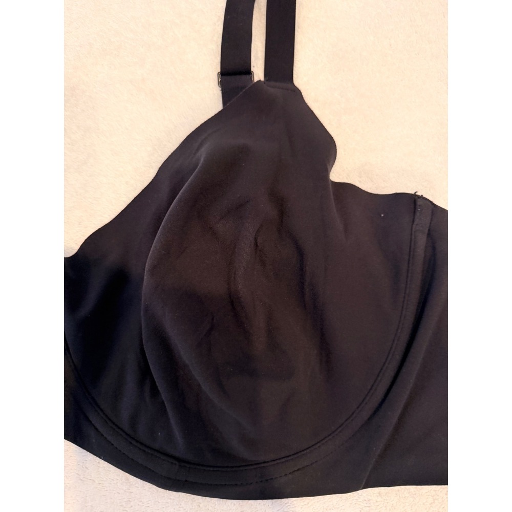 Skims Bra 46D Black Underwire Full Coverage Smooth Stretch Support - Picture 3 of 4